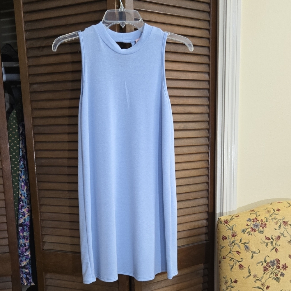 Paper Crane Sleeveless Light Blue Dress Like New